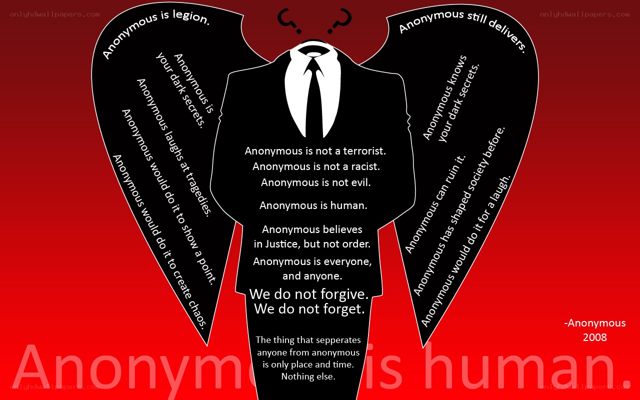 Anonymous manifesto graphic