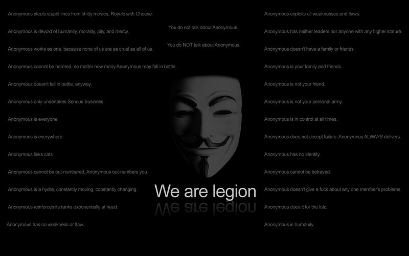 Anonymous manifesto text