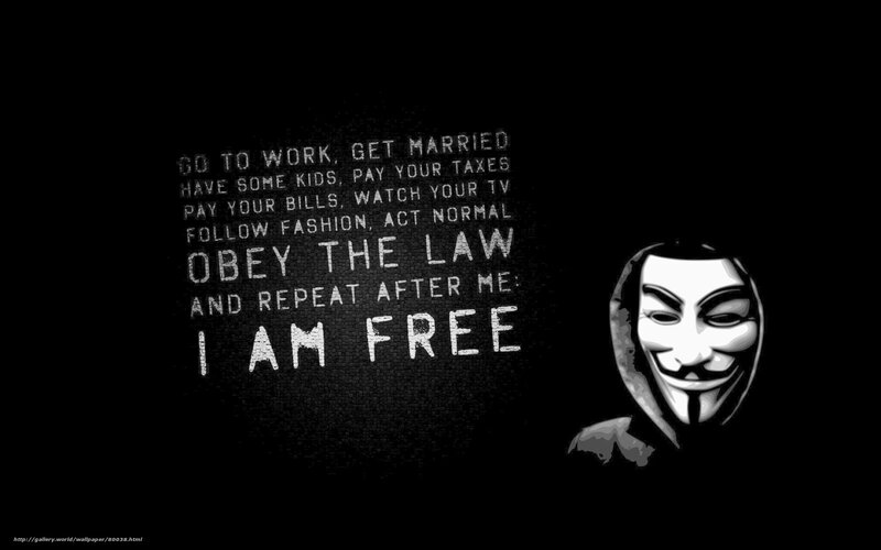 Anonymous mask and quote