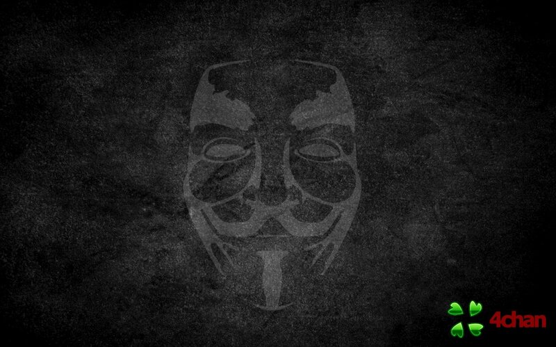 Anonymous mask on dark background