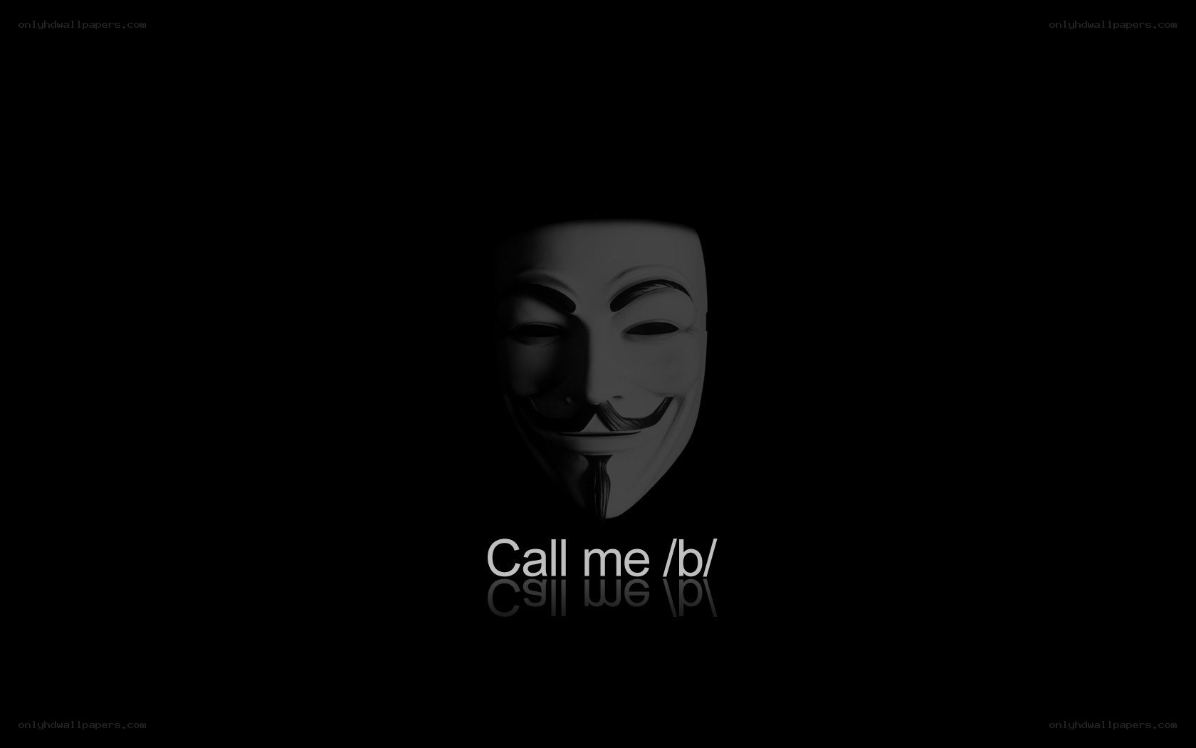 anonymous mask with text