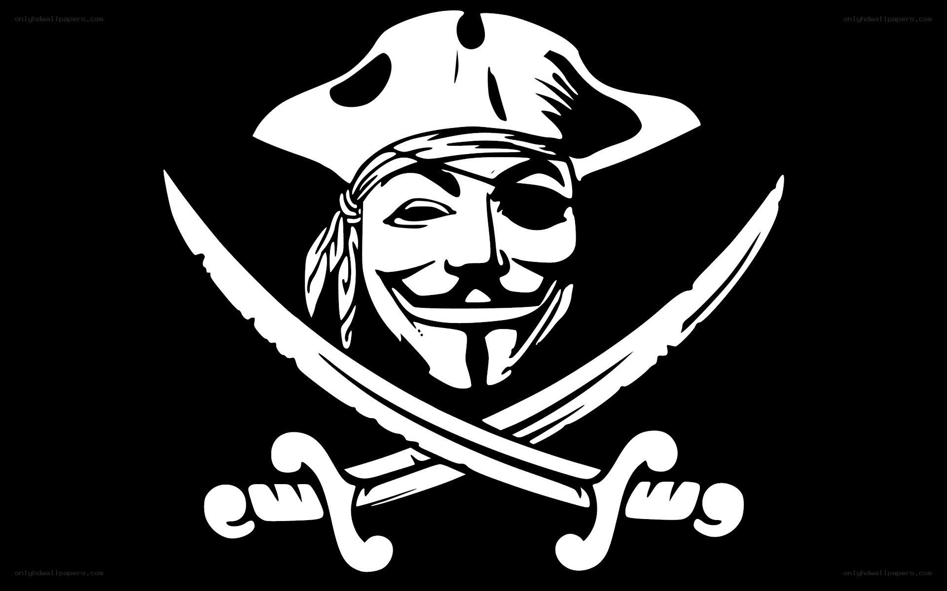 Anonymous pirate flag
