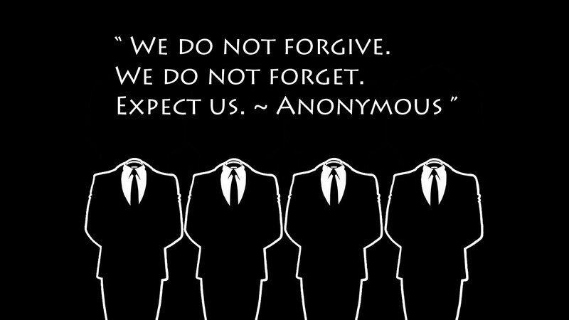 Anonymous quote with silhouettes
