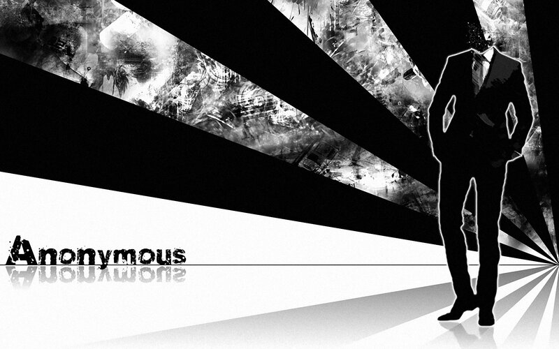 Anonymous silhouette art