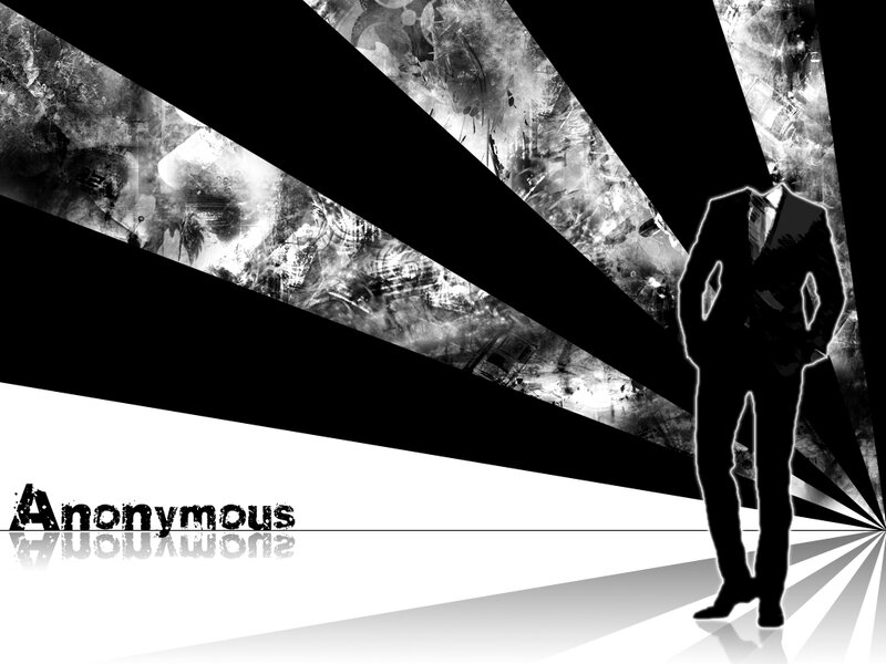 Anonymous silhouette art