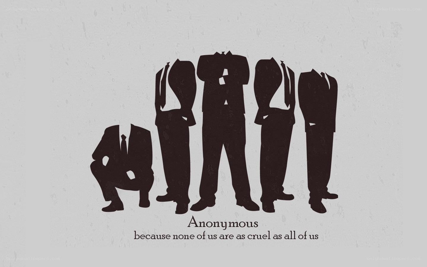 Anonymous silhouettes