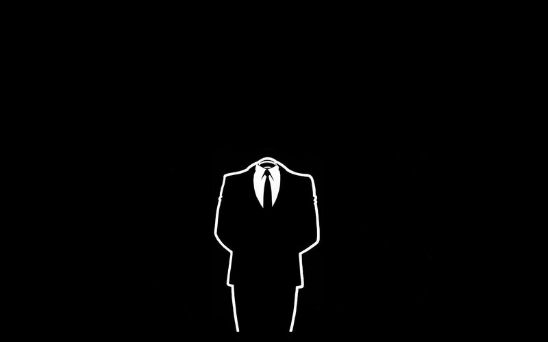 anonymous suit silhouette