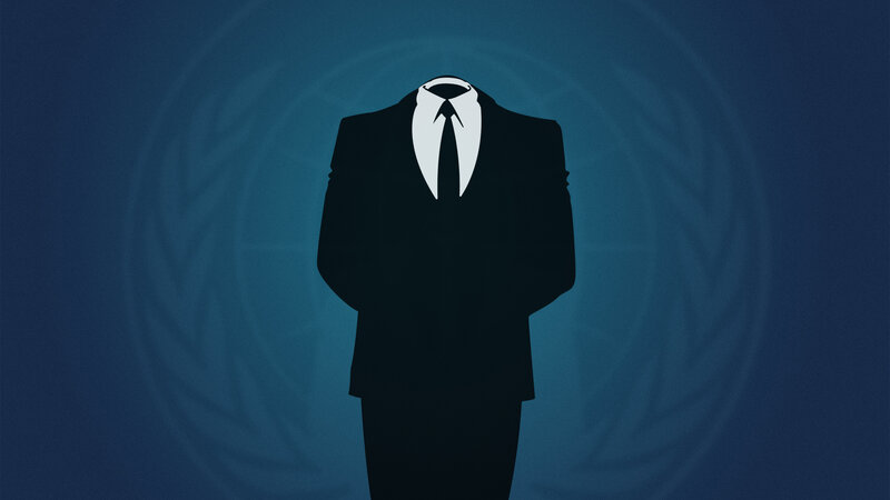 anonymous suit silhouette
