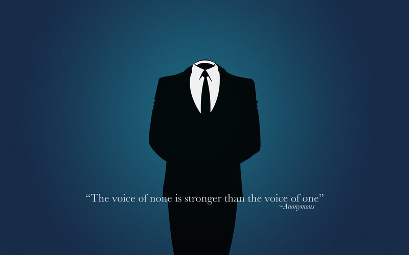 anonymous suit silhouette