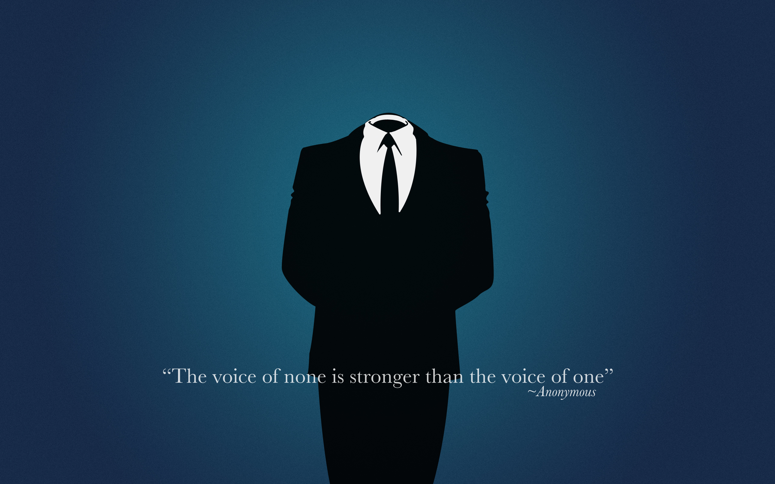 anonymous suit silhouette
