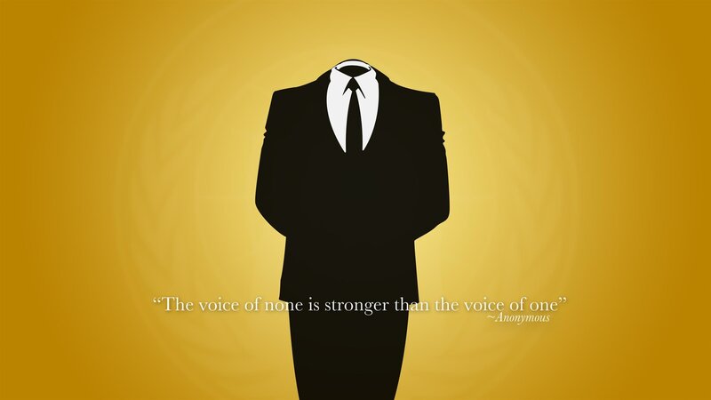 anonymous suit silhouette