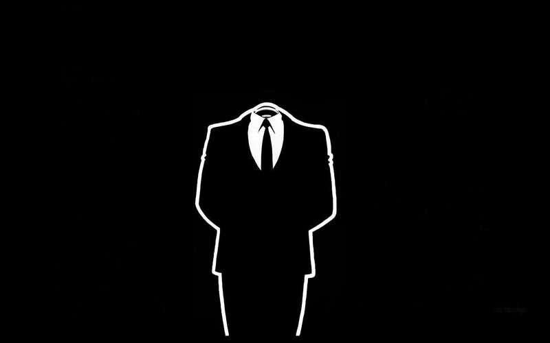 anonymous suit silhouette