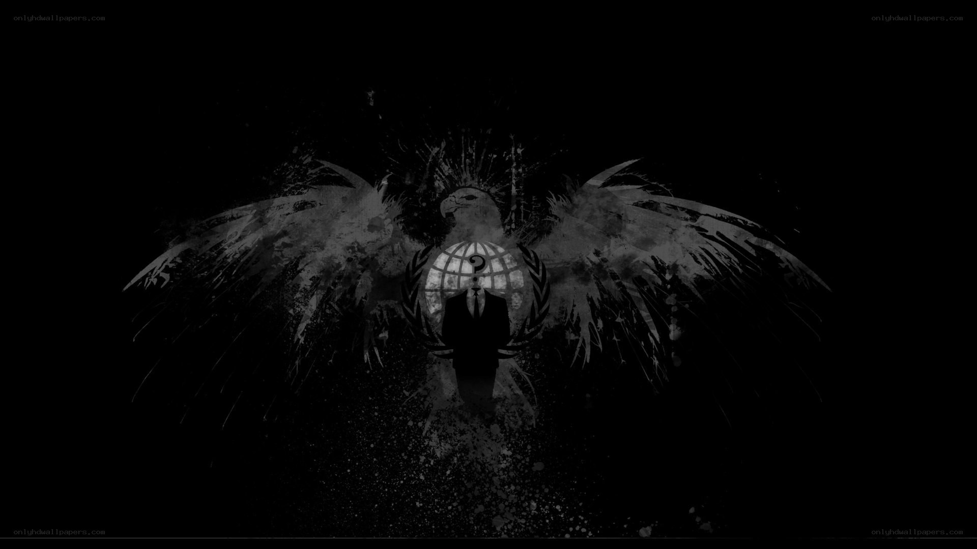 Anonymous symbol with eagle
