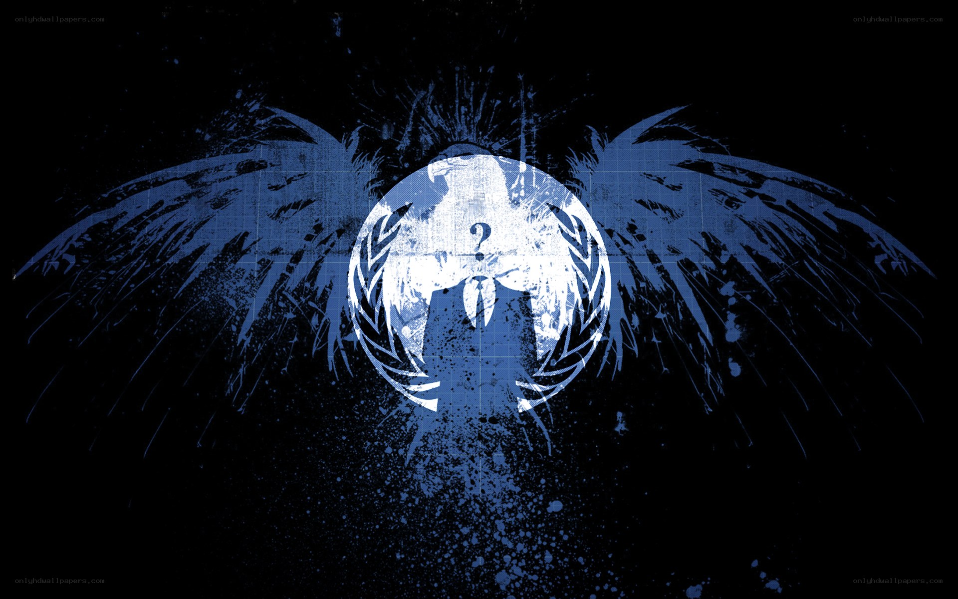 Anonymous symbol with wings