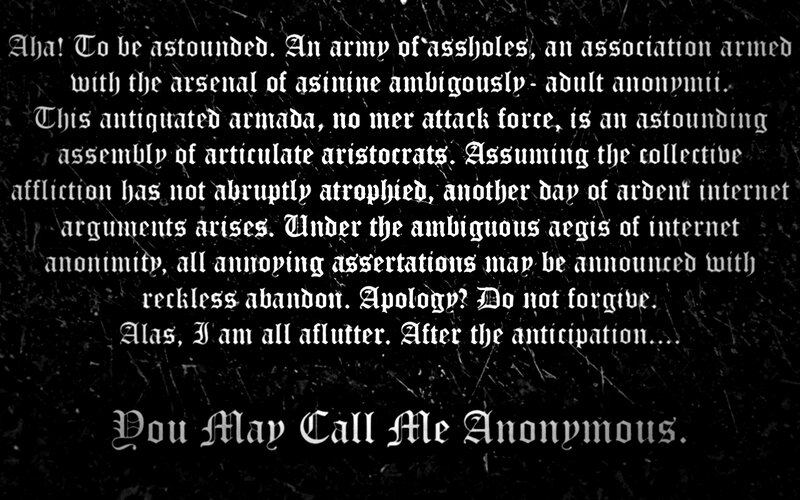 Anonymous text passage