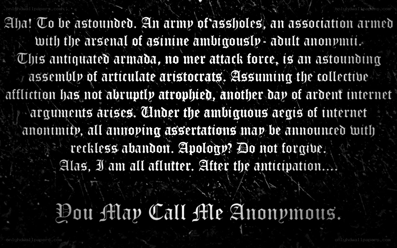 Anonymous text passage