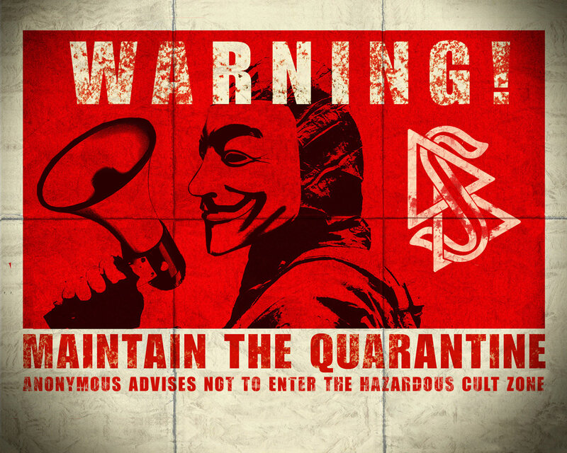 Anonymous warning poster