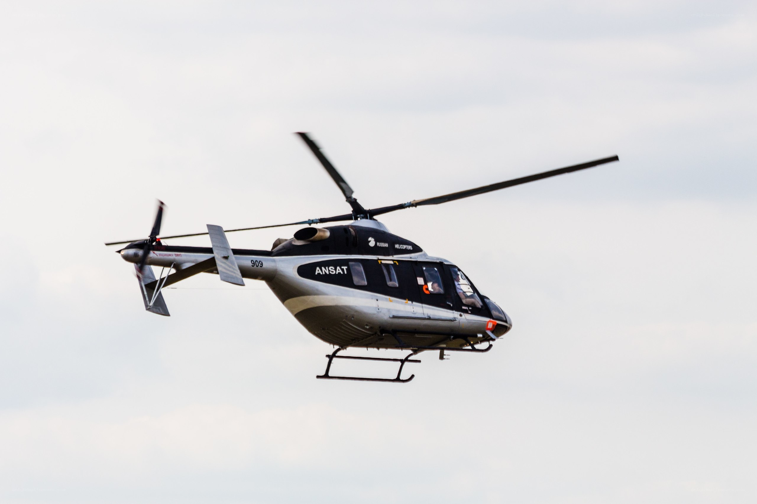 ANSAT helicopter in flight