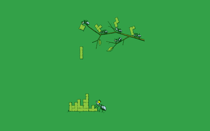 Ant Carrying Blocks