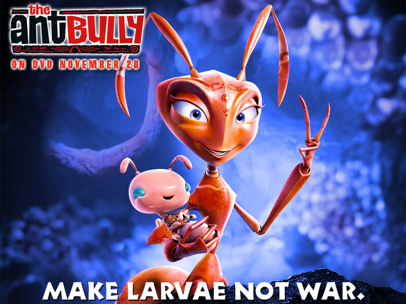 Ant Character Holding Larva