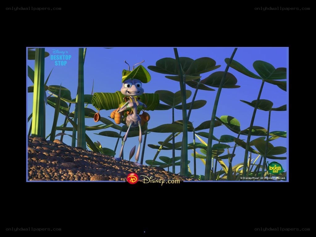 ant character in a garden