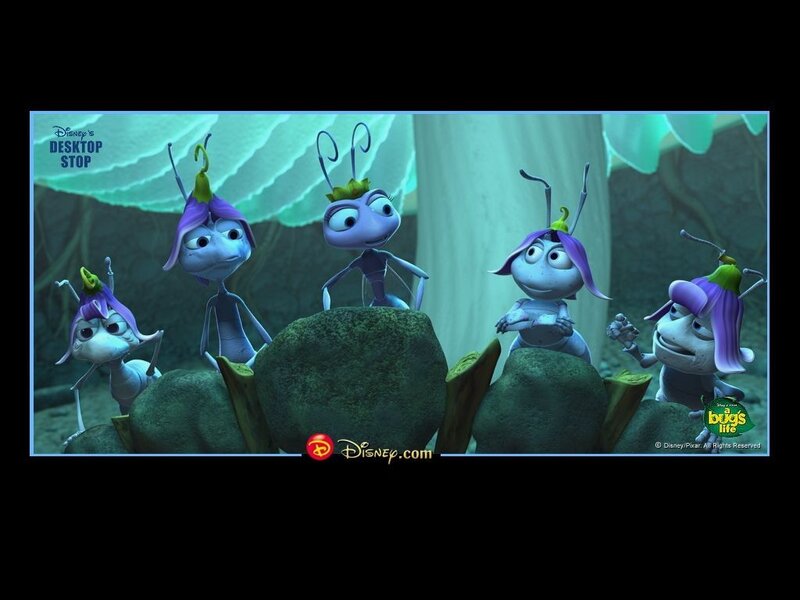 ant characters in a forest