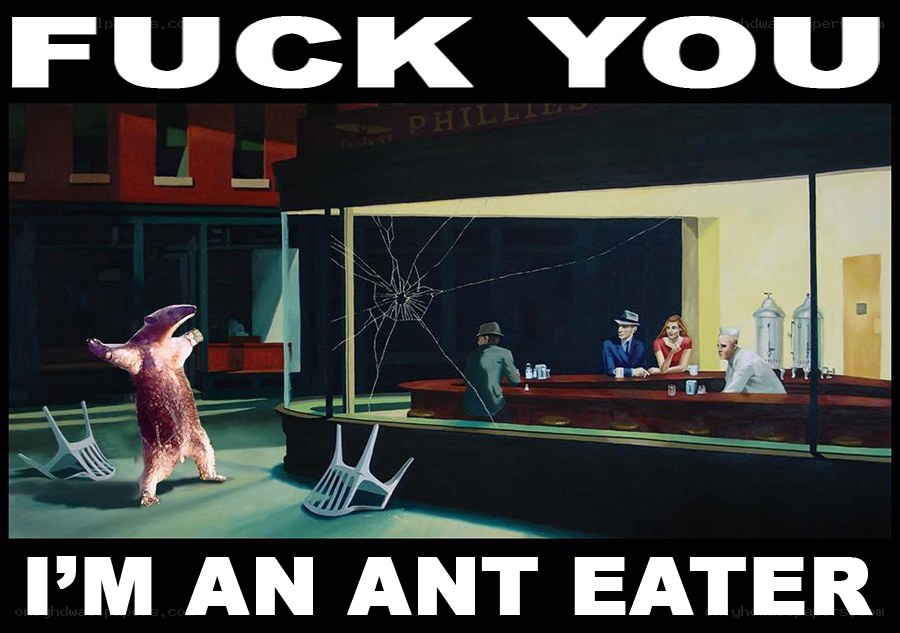 ant eater in diner