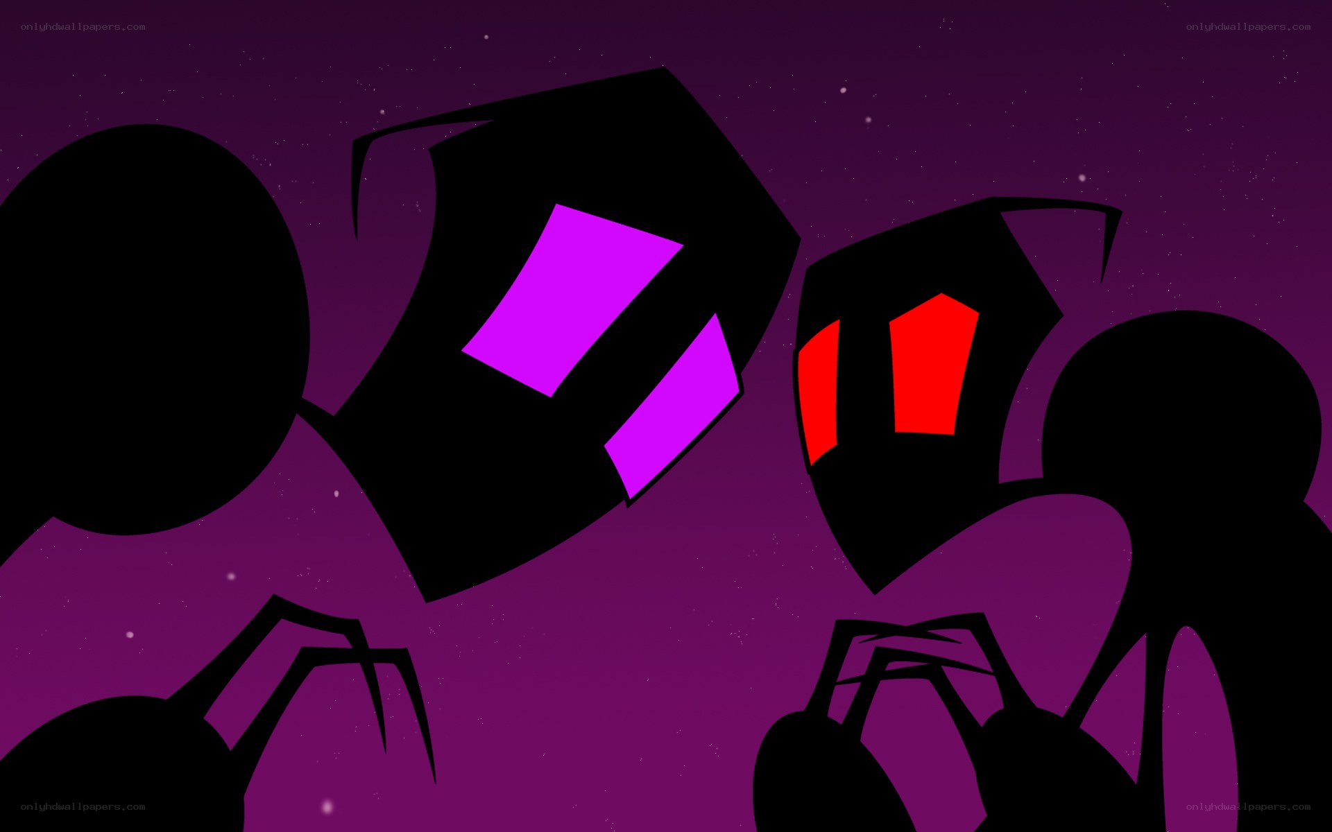 ant-like creatures in purple
