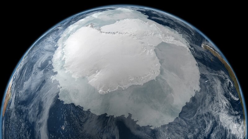 Antarctic Continent from Space