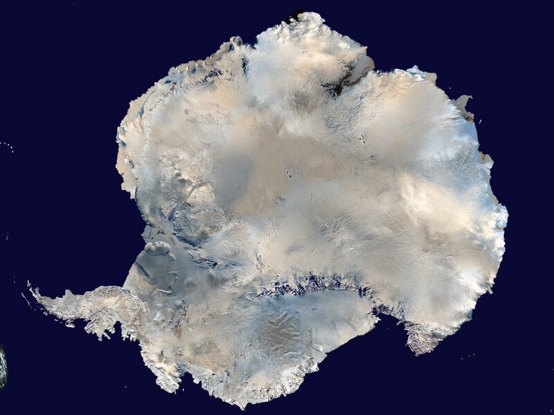 Antarctic Continent — White