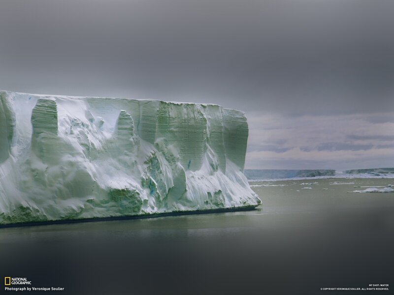 Antarctic ice cliff