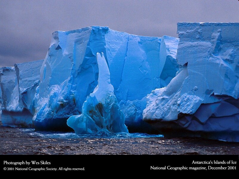 Antarctic ice formations