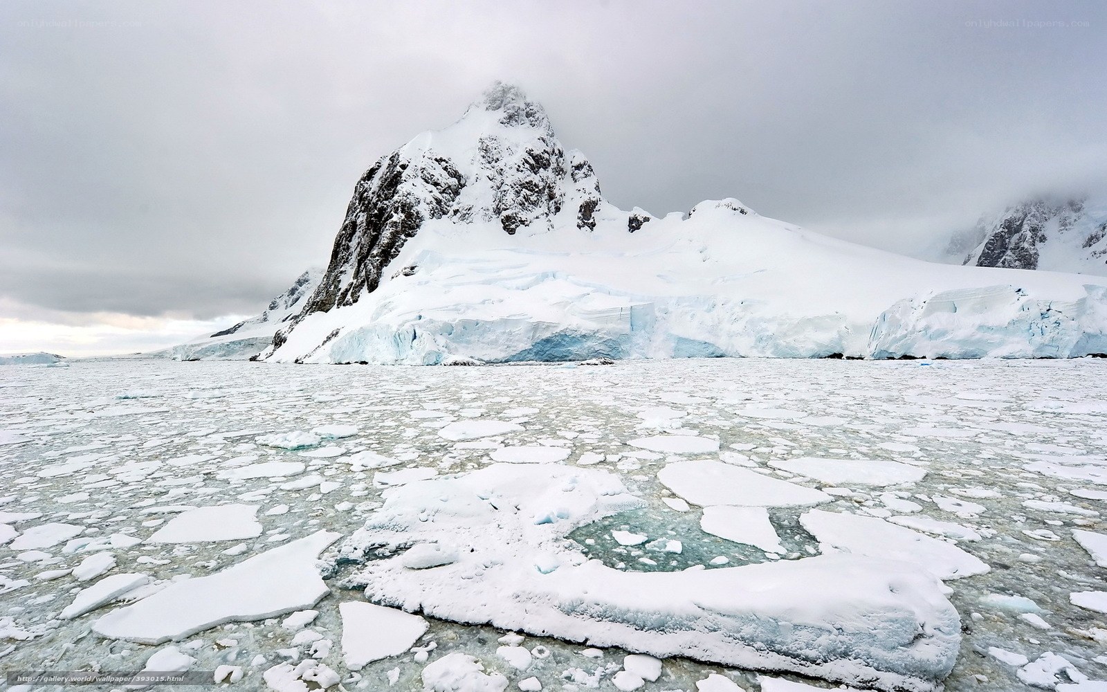 Antarctic ice landscape