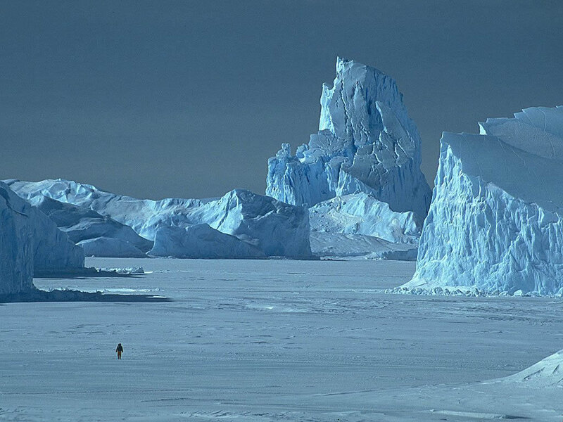 Antarctic ice landscape