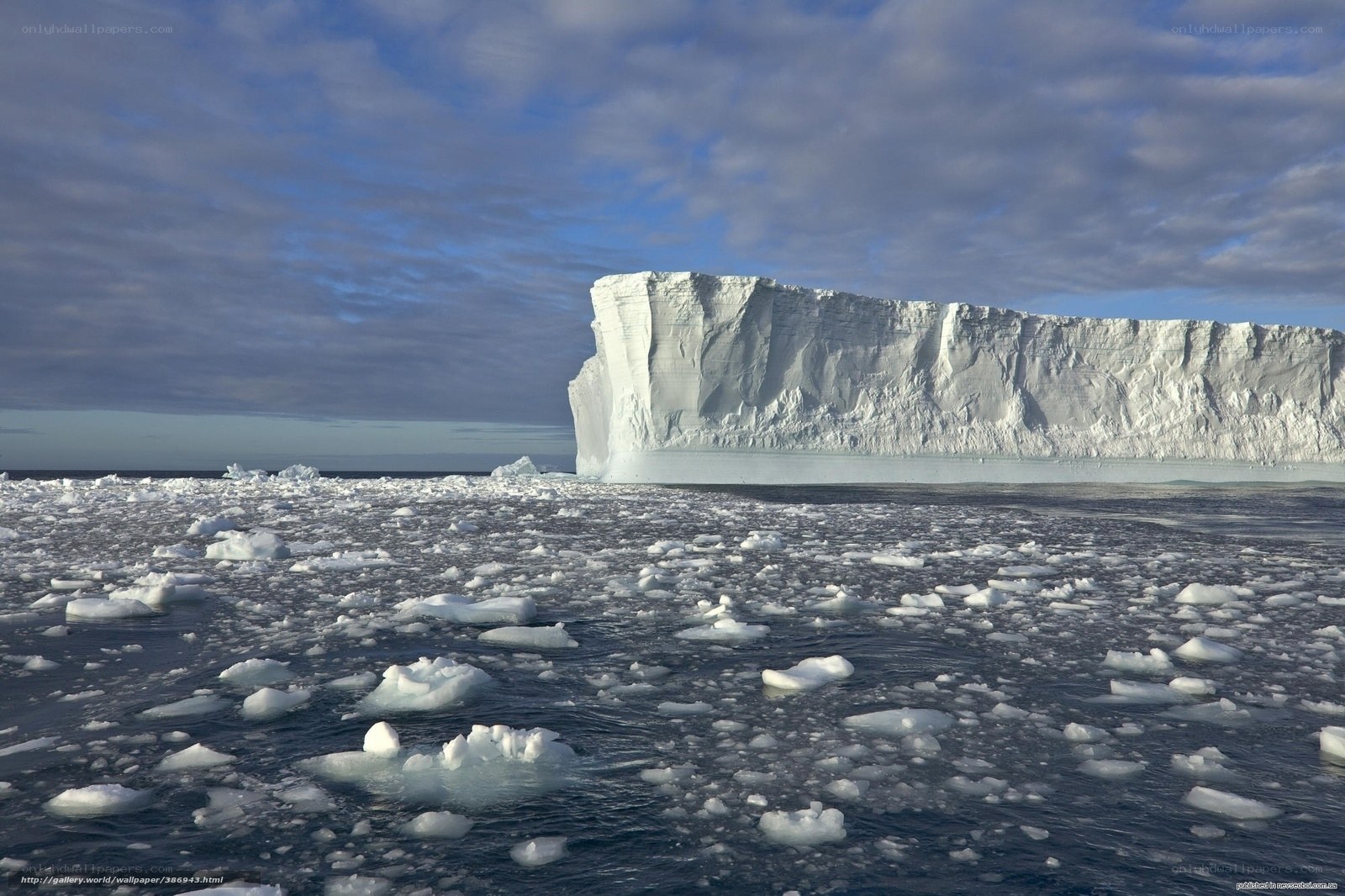 Antarctic ice shelf