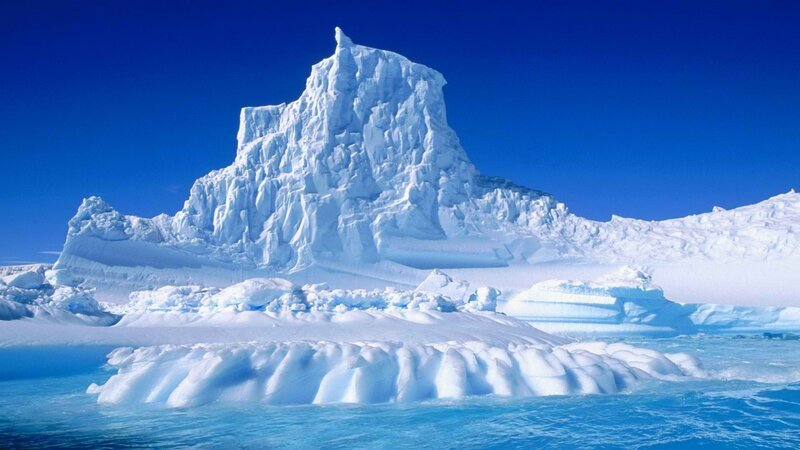 Antarctic iceberg landscape