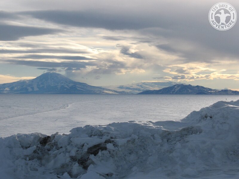 Antarctic landscape with mountains
