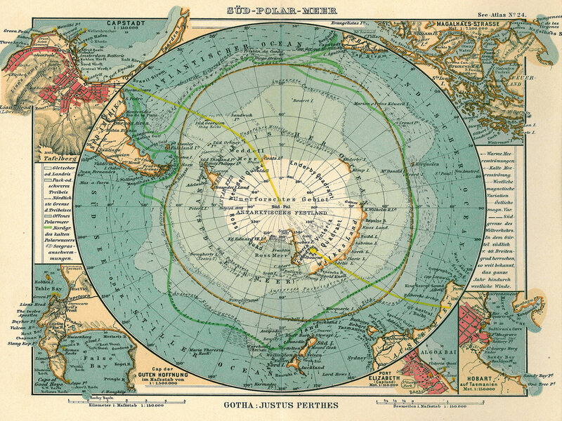 Antarctic map from 1924