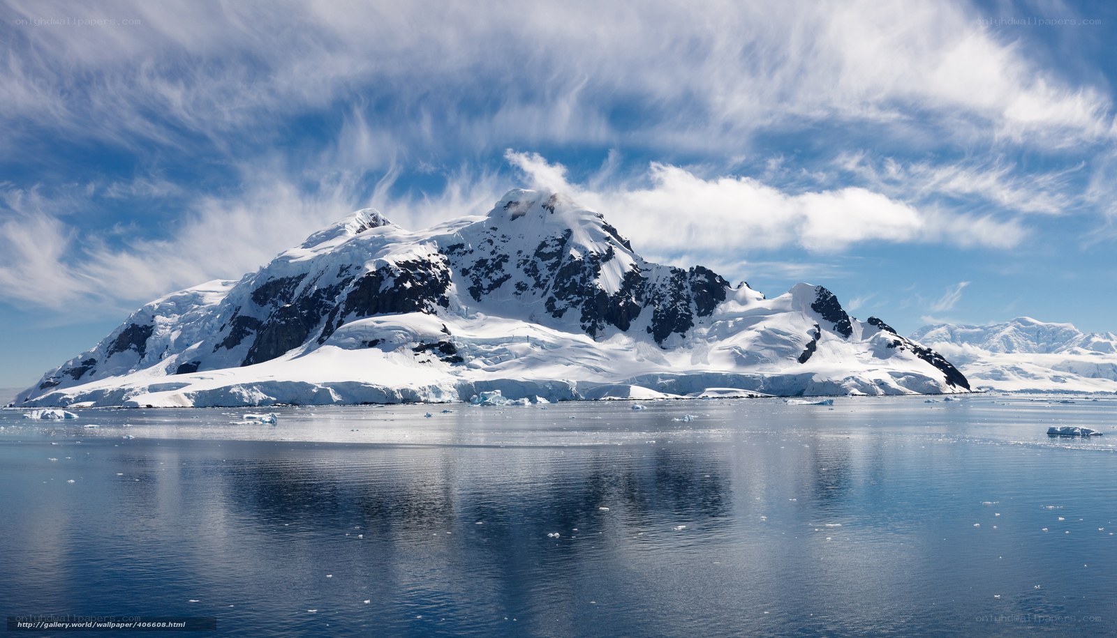 Antarctic mountain landscape