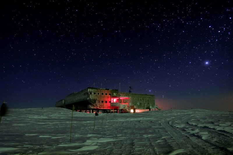 Antarctic Research Station — Black, Isolated