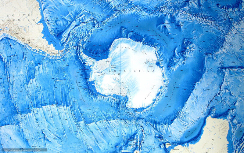 Antarctica topographic map