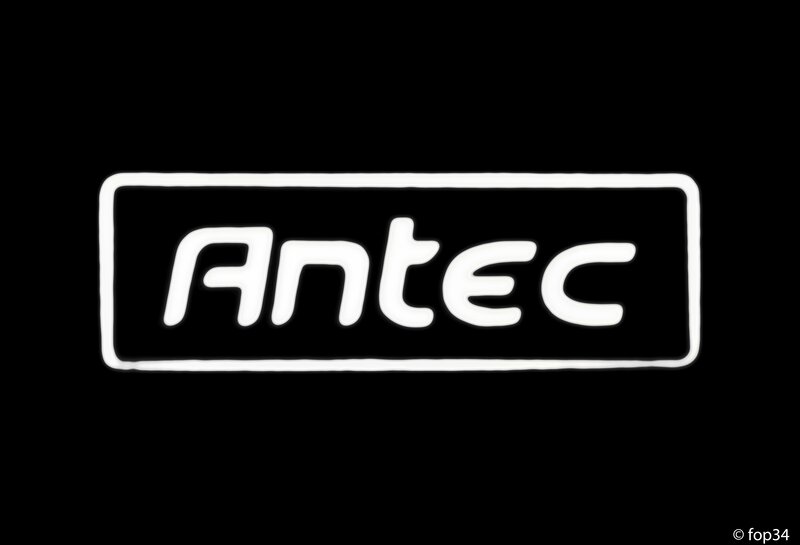 Antec logo on black background