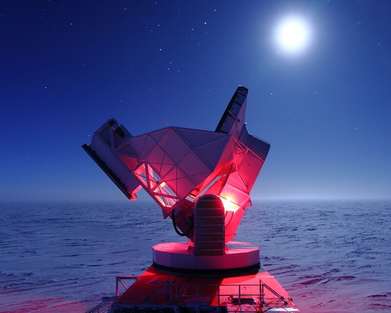 Antenna in Snowy Landscape