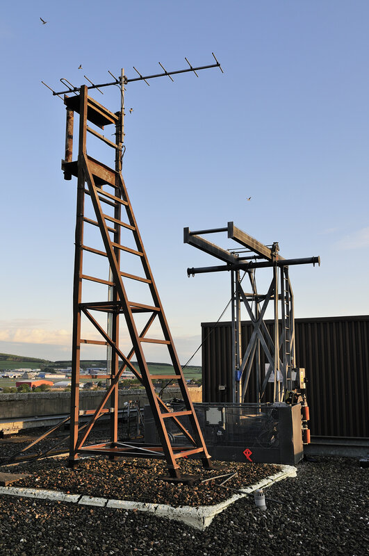 antenna on a rooftop