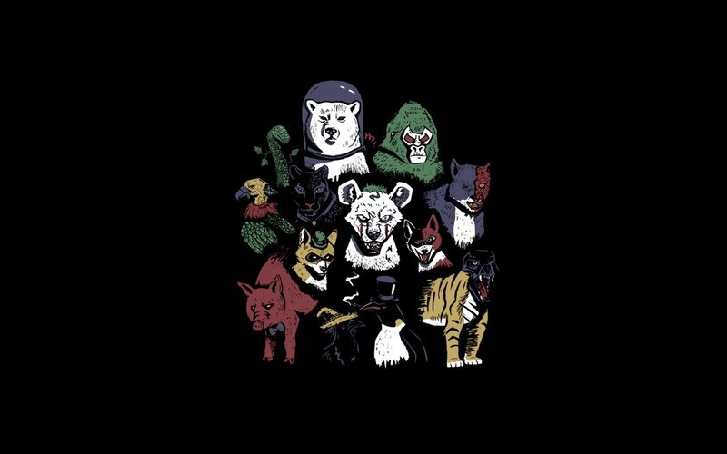 Anthropomorphic Animal Characters — Black