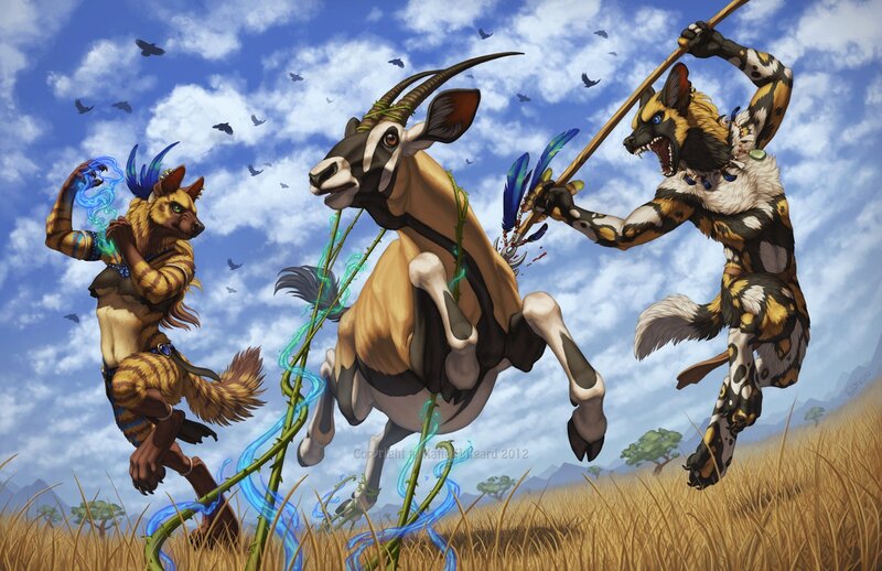 Anthropomorphic Animals Fighting