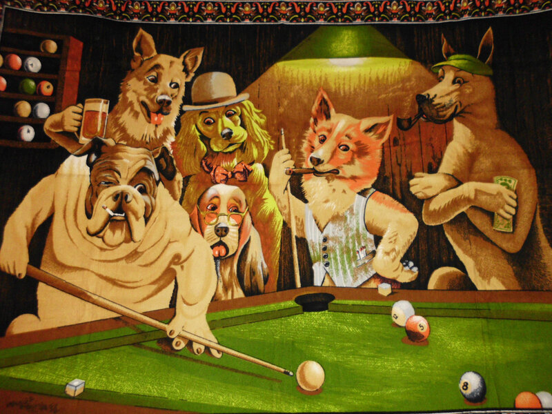 Anthropomorphic Animals Playing Pool