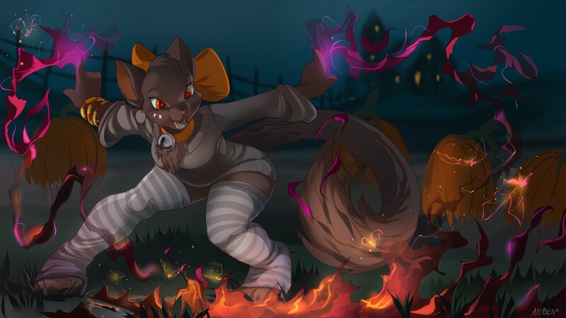 Anthropomorphic Bat Character — Brown