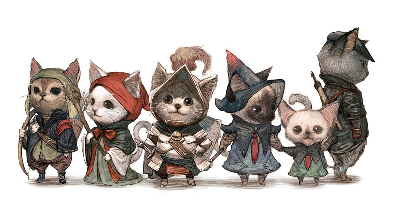 Anthropomorphic Cat Adventurers