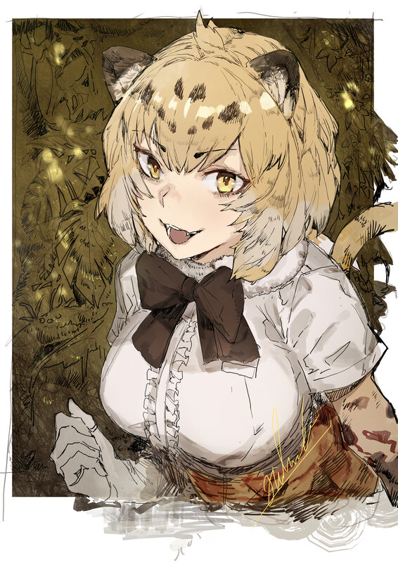 Anthropomorphic Cat Girl — Brown